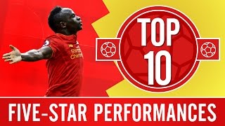 TOP 10 Amazing fivegoal Liverpool FC wins [upl. by Nnodnarb]