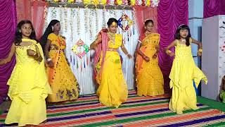 Haldi dance caremoni। Boron dala saja ulu de sakh Baja। bengali heldi dance। viralvideos haldi [upl. by Arag125]