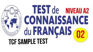 TCF blanc  Test de connaissance du français A2 [upl. by Aitnwahs]