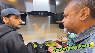 Cooking challenge me papa ko ghussa agaya😂  Maaz VS shaz [upl. by Akiwak]