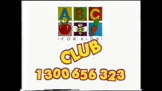 ABC For Kids VHS Opening with ABC For Kids Club Promo Template 19992000 V2 [upl. by Mellen]