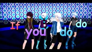 【MMD】【Undertale AU】 【Sanss】If you do do 威風堂堂【DL】 [upl. by Odnamra527]