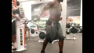 Vontaze Burfict Working Out With Tyler Eifert and Giovani Bernard [upl. by Deroo]