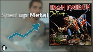 The Trooper  Iron Maiden Guitar Solo but Its Played 30 bpm Faster [upl. by Victor92]