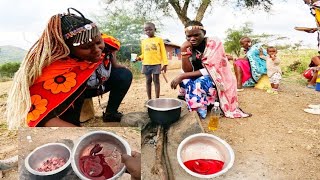 Cooking The Maasais Most Appetising DishMnono African Village Life [upl. by Vaughan251]