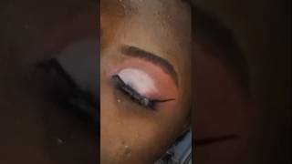 Easy eyelook  Brown and white eyeshadow✨ makeup shorts eyeshadow makeuptutorial [upl. by Nimref717]