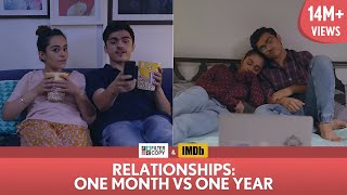 FilterCopy  Relationships One Month vs One Year  Ft Apoorva Arora and Rohan Shah [upl. by Ias703]