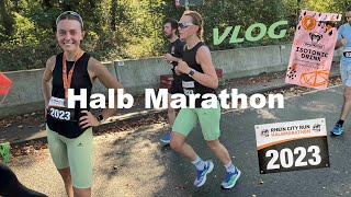 Mein Halbmarathon  Habe ich es in unter 2h geschafft  VLOG [upl. by Atile966]