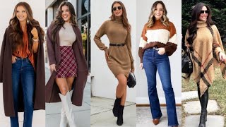 ☕️MODA OTOÑO INVERNO 2025 ☕️🌸LOOKS PARA TODA OCASIÓN 🌸CON 🤎ESTILO MODA MUJER🤎 [upl. by Natsreik526]