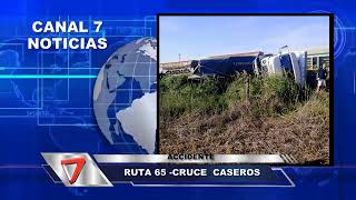 ACCIDENTE EN RUTA 65 CRUCE CASEROS [upl. by Dougy]