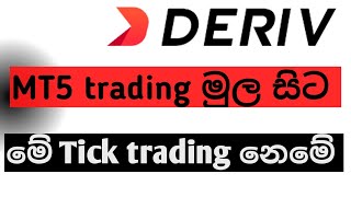 How to create Deriv Mt5 account in Sinhala  Deriv VIX trading [upl. by Yokoyama]