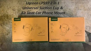 Ugreen LP597 2 in 1 Universal Suction Cup amp Air Vent Car Phone Mount [upl. by Kyrstin]