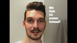 Bartpflege Wie style ich meinen Mustache  Kaiserschnauz  Handlebar Moustache [upl. by Dorion]