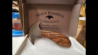 Shaun Woodsum Custom Knives [upl. by Neerehs129]