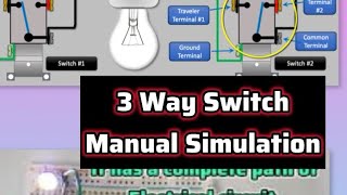 Principle Of 3 way Switch By Manual Simulation Using Breadbord [upl. by Jinny]