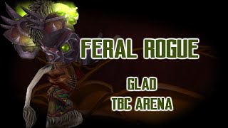 Classic TBC Arena  Feral Rogue 2k3 rated 2 [upl. by Ellenhoj]