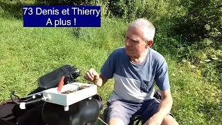 F5NNG et F4HFN en qso avec F5MOX qrp au bois de Vincennes à Paris 12ème vendredi 2 août 2024 [upl. by Amimej]