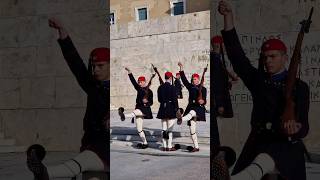 The Evzones – Changing of the Guard in Athens Greece 🇬🇷 greece athens shorts [upl. by Gleeson162]