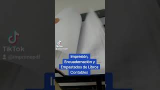 Impresión Encuadernación y Empastados de Libros Contables [upl. by Casandra207]