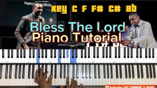 BLESS THE LORD  Nathaniel Bassey  PIANO TUTORIAL nathanielbassey hallelujahchallenge [upl. by Ayek]