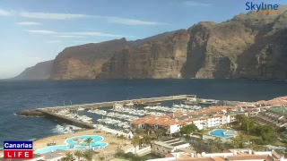 LIVE WEBCAM from Acantilados Los Gigantes Santiago del Teide Tenerife [upl. by Atinad]