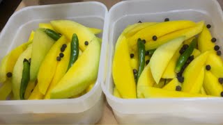 Mango Pickle  Burong Mangga [upl. by Anelleh]