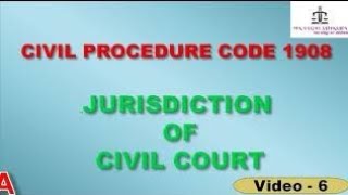 jurisdiction of civil court [upl. by Guibert]