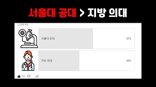 서울대 공대 vs 지방 의대 [upl. by Tlihcox]