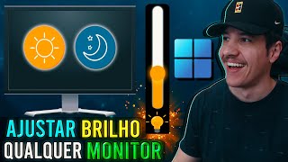 Ajuste o BRILHO de QUALQUER MONITOR no Windows  GRATUITO [upl. by Irahcaz]