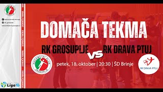 06KROG  1B SRL  MOŠKI 2425 RK GROSUPLJE  RK DRAVA PTUJ [upl. by Airitak]