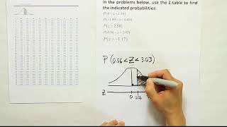 How to use a z table to find areas probability under the standard normal curve part 4 [upl. by Eiltan]