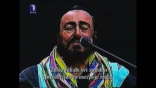 Luciano Pavarotti  La traviata Libiamo  Belgrado 2005  farewell tour [upl. by Drarej894]