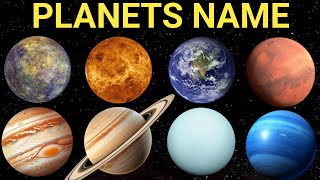 Planets name  solar system name  planets name in english and hindi  learn planets name [upl. by Wyon]