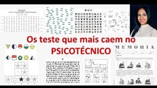 Os testes PSICOTECNICOS que mais caem nas clinicas do DETRAN [upl. by Lyrred]