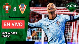 🚨 PORTUGAL vs CROACIA 🔥 UEFA NATIONS LEAGUE 2024  JUEGA CRISTIANO RONALDO [upl. by Emmey]