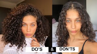 STYLING CURLY HAIR DOS amp DONTS for volume and definition  Jayme Jo [upl. by Aliber]