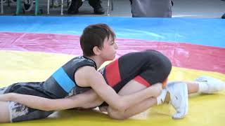 Wrestling  Ringen LM Sachsen 2024 in Plauen Jugend B U14 38 kg Freestyle Stadler  Avkhadov [upl. by Nakeber]