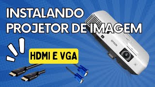 Como instalar e configurar um projetor de imagem epson multimedia projetores [upl. by Ahsaeit]