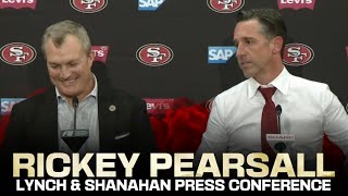 Ricky Pearsall Shanahan and Lynch explained why they picked new 49ers WR [upl. by Ellenet]