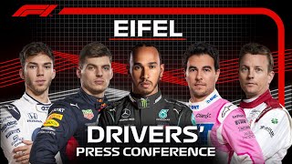 2020 Eifel Grand Prix Drivers Press Conference Highlights [upl. by Odraboel]