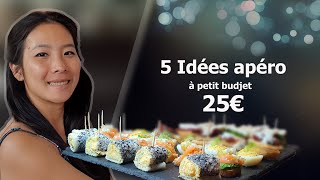 5 IDEES APERITIFS A PETIT BUDGET  25€ POUR LES FETES  RELAX  NOEL 2023 [upl. by Sharpe]