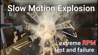 Slow Motion Radial Engine Explodes [upl. by Aneehsak]