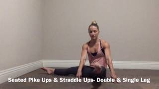 Pike Ups Straddle Ups by Nicole Zapoli [upl. by Phares]