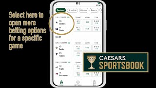 How to place a bet on Caesars Sports Book App  2024 [upl. by Amada]