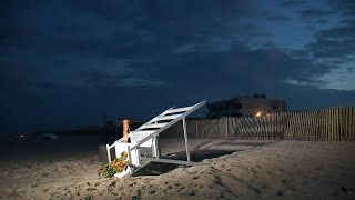 Lifeguard killed after lightning strike on New Jersey beach [upl. by Timotheus]