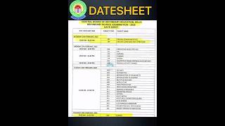 Class 10 Datesheet Class 12 Datesheet 🤫CBSE 2025 Datesheet cbseupdatescbsedatesheet2025 [upl. by Alina38]