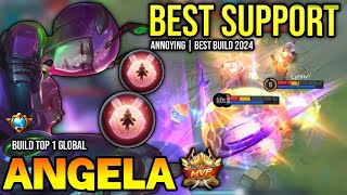 ANGELA BEST BUILD 2024  BUILD TOP GLOBAL ANGELA GAMEPLAY  MOBILE LEGENDS✓ [upl. by Oby]