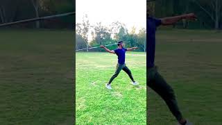 Javelin workout Track and field workolympics throw surender [upl. by Eilram]