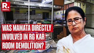 RG Kar Hospital Room Demolition  Was Mamata Banerjee Government Involved [upl. by Zaccaria]