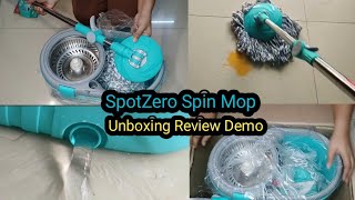 Best mop for home CleaningSpotzero Milton Royale Spin MopUnboxing Review with DemoMilton spotzero [upl. by Mcclure]